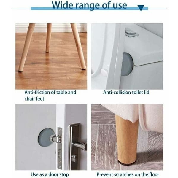24 stk. Teflon Møbelglidere 20mm (Rund) - Møbelglidere - PTFE Glider Selvklebende Teflon Møbelglidere Møbelglidere for Stol Sofa Bord