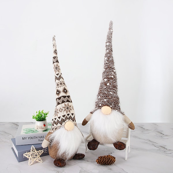 2-pack jultomteplyschdocka, juldekoration