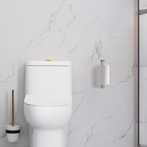 WC-paperiteline, seinään kiinnitettävä WC-paperiteline, ruostumattomasta teräksestä valmistettu WC-paperiteline, hygieeninen saranatarra ilman porausta