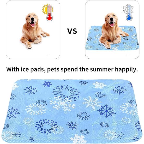 Køleunderlag til hund, 30*40 cm køleunderlag til hundekøje, køleunderlag til små kæledyr