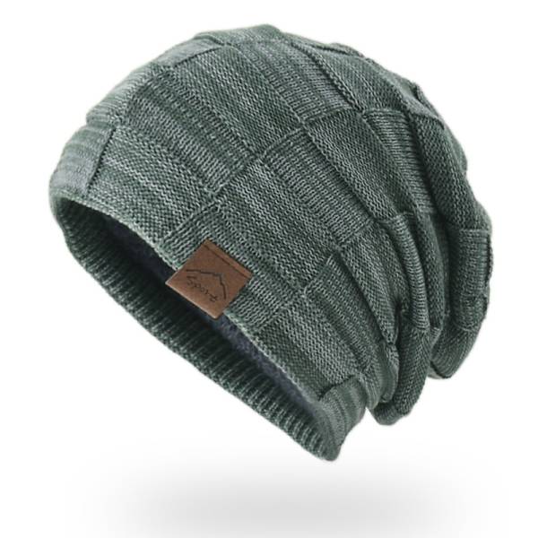 Casual Beanies Mænds Vinterhatte Cool Beanies Mænds Foret Strik Varme Tykke Kranie Strømper Hue…