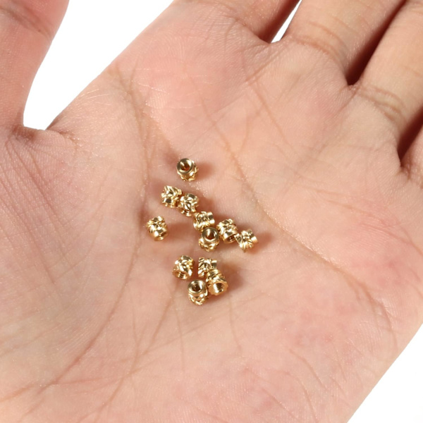 100 stk. Senkmonterte muttere for 3D-utskrift, messinginnlegg med gjenger M2 hunngjenger for 3D-utskrift, bil, bærbar PC, plastskall (M2x3x3,5 mm)