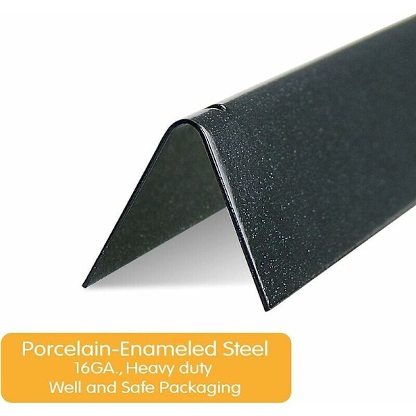 5-pakning, 57,1 cm Emaljerte Flavorizer Bars, BBQ Varmeplate for Weber Spirit E200/210, S200/210 (med sidebrennerknotter), Varmespreder for Spirit 500