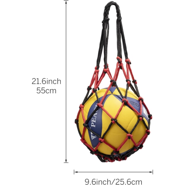 2 stk. ballon netpose - Stor netpose i nylon til opbevaring af sammenklappelige netposer - Holdbar og genanvendelig