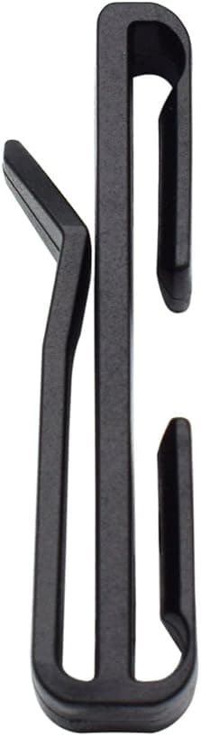 10 Molle Bælte Clips Taktisk Bælte Rygsæk Camping Sort 38mm