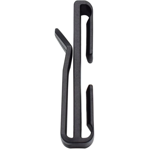 20 Molle Bælte Clips Taktisk Bælte Rygsæk Camping Sort 38mm