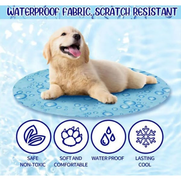 Kylmatta för hund och katt, automatisk kylgel för husdjur, anti-scratch kylare, 36 cm