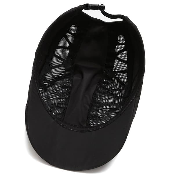Mørkegrå - Justerbar Baseball Cap Golf Hat Motorcykel Trucker Cap Strapback Cap til Mænd Kvinder Hurtigtørrende Cap Tynd Tennis Cap