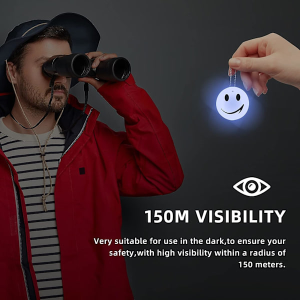 Set med 11 Smiley reflexhängen, säkerhetsreflektor, barnreflektor, säkerhetsreflektor, för skolväska, kläder, ryggsäck, cykling, promenader
