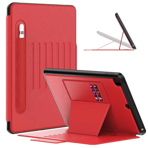 Kompatibel med iPad 10,2" 2020/2019 case (röd), iPad 8:e/7:e generationen