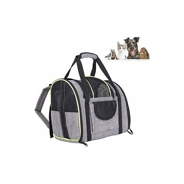 Ryggsäck chatt hund Utdragbar hund 90%, Liten andningsbar katt transportväska, katt transport ryggsäck med avtagbar plyschmadrass, för tåg/bil/r