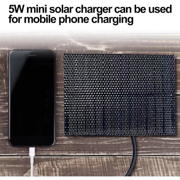 Pieni aurinkopaneeli 5V aurinkovoimapaneeli 5W mini monokristallinen aurinkopaneelivalo USB-kaapelilla aurinkokenno matkapuhelimille, varavirtalähteelle, Turnov