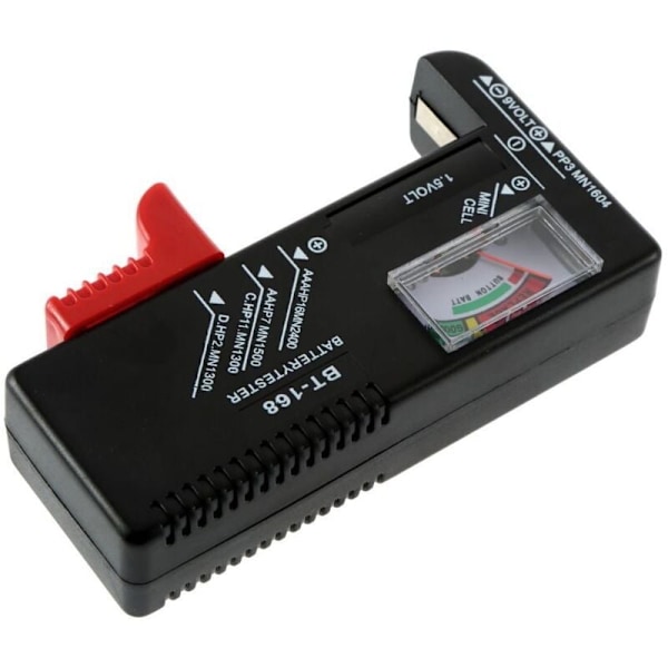 Set med 2 digitala batteritestare Spänningskontroll och effektnivåkontroll Combo för AAA AAA C 9V 1.5V