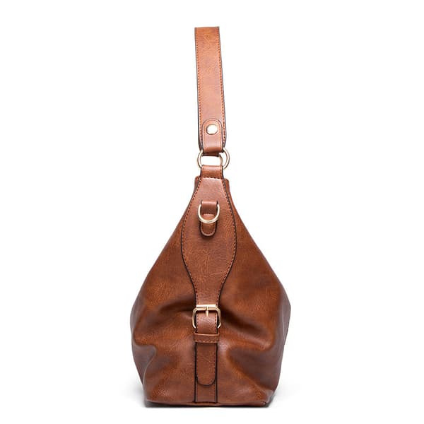 Brun Shopper Stor Læder Skuldertaske