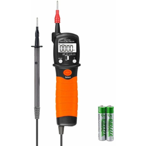 Multimeter, Elektrisk Tester, Digital Pen Multimeter, Multimeter, AC/DC Spenningsmåler Motstandstester 2000 Teller for å Måle Voltmeter Motstand Di
