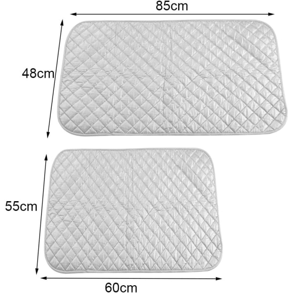 Strygeunderlag, Reflekterende Strygeunderlag Betræk Tøj Tørretumbler Tørretumbler Bordplade Strygebræt Strygebræt(60 * 55c