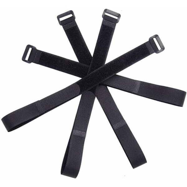 15 cm svarte kabelfester, 30 rom, gjenbrukbare kabelfester, kabelfester, krok kabelfester og kabelhåndtering