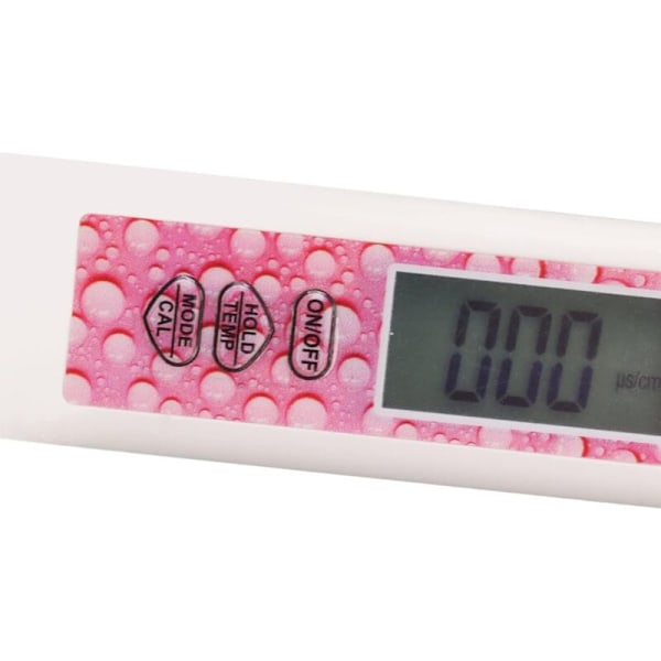 Digital vandtester, vandkvalitetstest pen tds eC temperaturmåler sensibel til pool til drikkevand (pink)