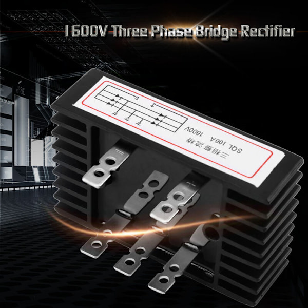 Trefas diodbrygga SQL100A 1600 V AC till DC