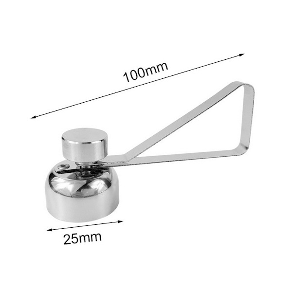 Metal Saks Æggeskal Flaskeåbner Skal Cutter Dobbelt Hoved Æg Høj Flaskeåbner Rå Kogt Æg Kreativt Køkkenværktøj（10*2.5CM）