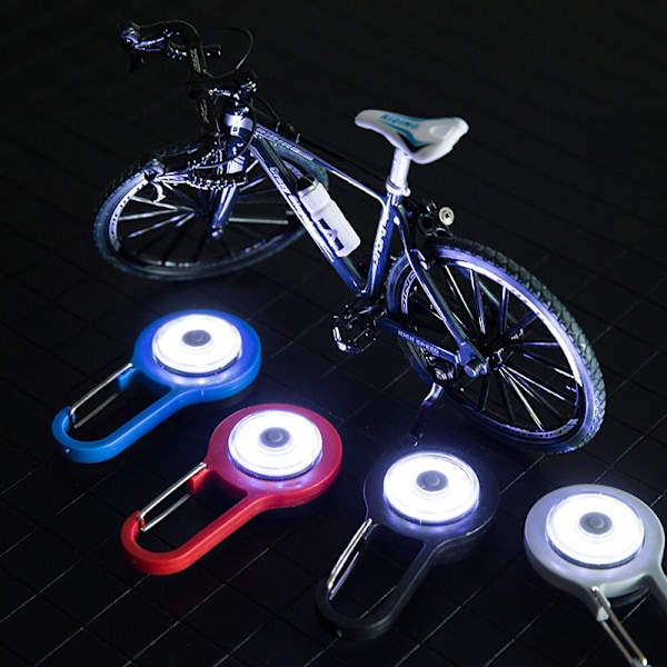 Punainen lemmikkieläinten valoklipsi 2 kpl riipuskoiran lamppu 3 valaistustilaa USB-ladattavalla vedenpitävällä LED-valolla lemmikkieläinten kaulukset