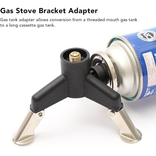 Tripod Gasolspis Adapter, Professionell Fint Utförande Gastank Adapter för Utomhusvandring