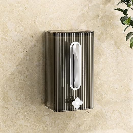 (Sort) Tissue Box Moderne Vægmonteret Plast Tissue Box Stue Badeværelse Hjemmeindretning Grå