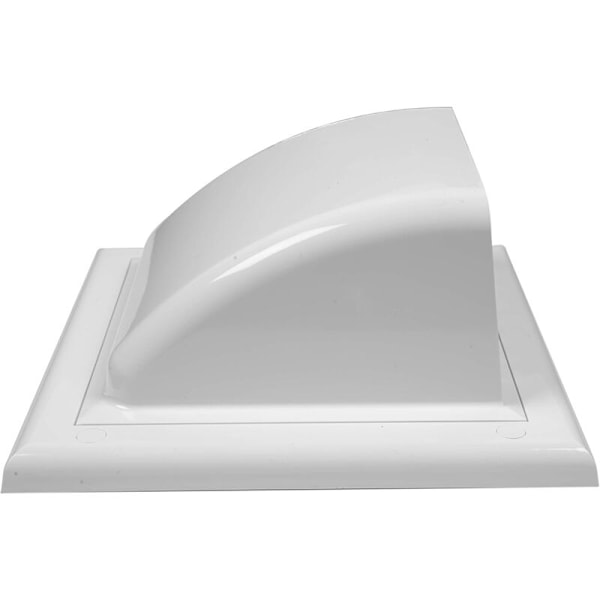 VMCØ 100mm ventilationsrist hvidt dæksel tyngdekraftspjæld vægudtag kontraventil kanalafdækning ventilationsrist