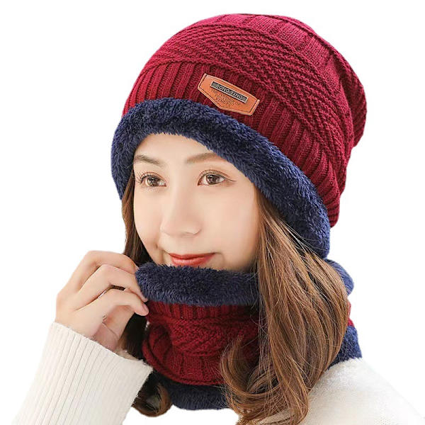 Hatt herrars vinter varm stickad plus sammet pullover ullmössa tjock fiskehatt öron skydd ungdom vinter bomullsmössa dam