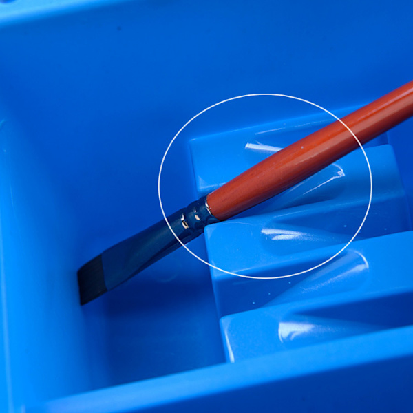 Børste Spand Maling Vask Pensel Bassin 3 i 1 Pensel Pot Rengøring Pensel Holder Multifunktion Akvarel Maling Palet Pensel Box Vaskbar Makeup Pensel Po
