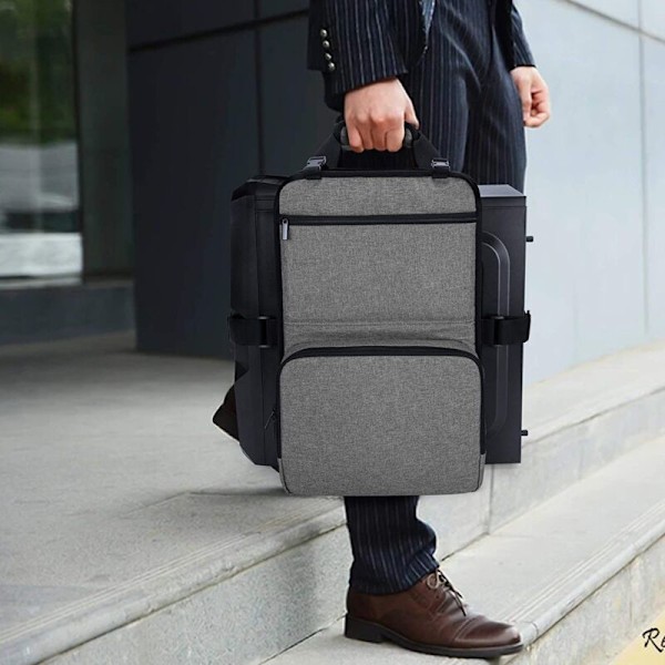 Taske til stationær computer, computertaske til gaming-tower transport med tastaturlommer, mus og tilbehør, ideel til aktiv opbevaring af stationær computer
