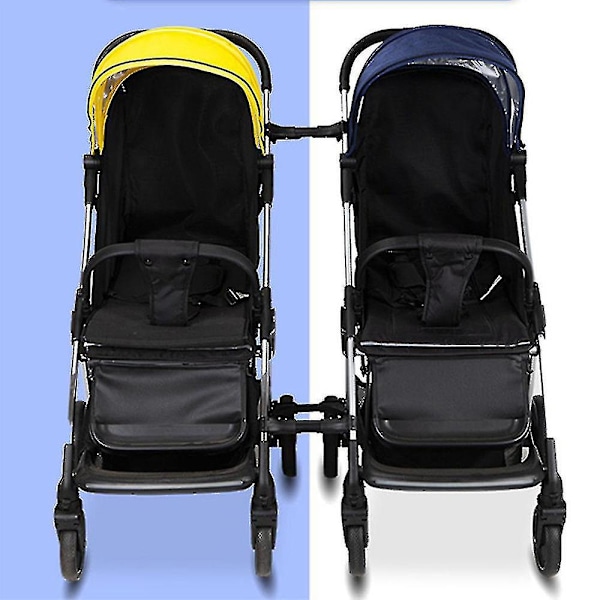 3 stk Universal Twin Baby Stroller Connector Vogner for Utendørs Bruk Utrydningssalg