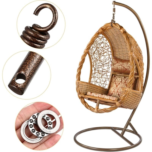 Kestävä Humac-tuolin ripustussarja Humac-seoskeinun istuimen ripustus Hamac Hamp -osat Printemps Hainging Crochet Patio -riipputuolin lisävarusteet fo