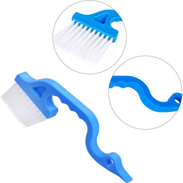 2 st Spår Gap Handrengöringsborste Duschdörr Gap Cleaner för Hem