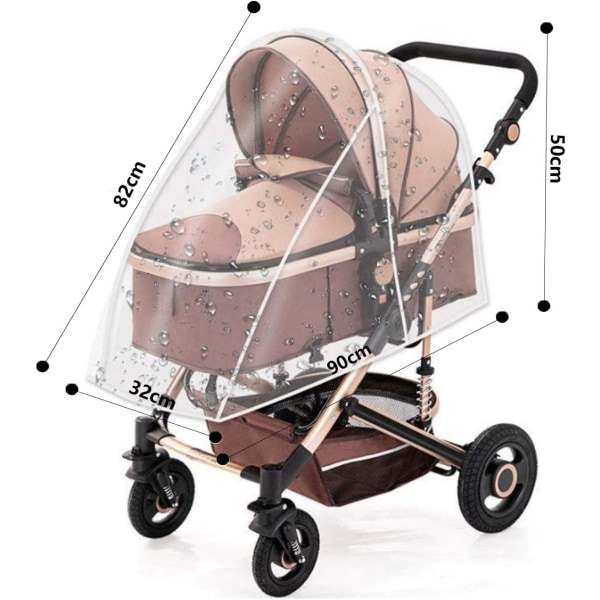 Universell regnskydd för barnvagnar, vattentätt och hållbart babyskydd regnskydd, utomhus rese regnskydd för barnvagnar, barnvagnar, baby rese wea