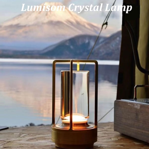 Led-bordlampe uden ledning Dæmpbar metal USB genopladelig bordlampe -1 stk-XIN sort