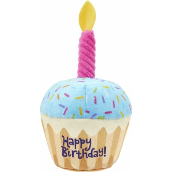 Grinking kakku lelu koirille, lelu huijauslelu täytetyissä eläimissä, söpö syntymäpäivälahja tortal koiralle - cupcake
