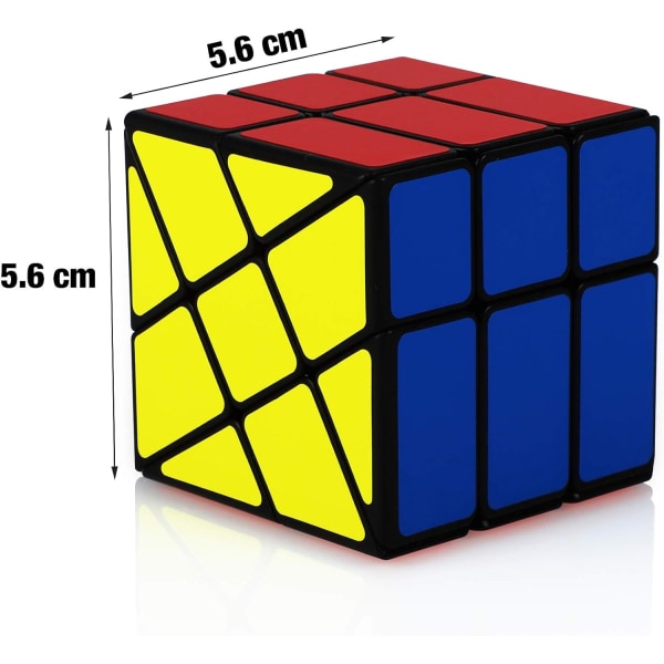 Magisk kube Fenghuolun 3x3, Speed Puzzle Cube Smooth Sticker 3D Puzzle Cube Hjernetrim pedagogisk leketøy for barn gutter jenter voksne