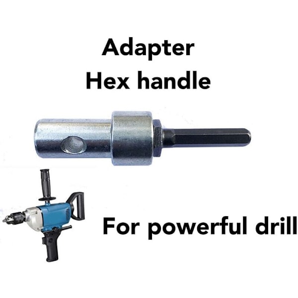 1 til 3 Bor Adapter Boreadapter Kulstofstål Rund Chuck 2 Huller 2 Slidser Havebor Boreforbindelse Haveredskaber