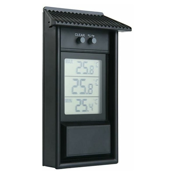 Elektronisk utomhustermometer Utomhustermometer termohygrometer vattentät Kylskåpstermometer storlek temperatur MINNESFUNKTION 13.2x8x3