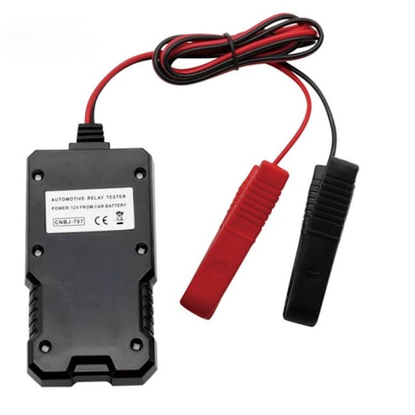 12V elektronisk relätestare för fordon, Batterirelätestare, Diagnostikverktyg Auto Relais, Kontrollbatteri Bil med klämmor, Portabel värme