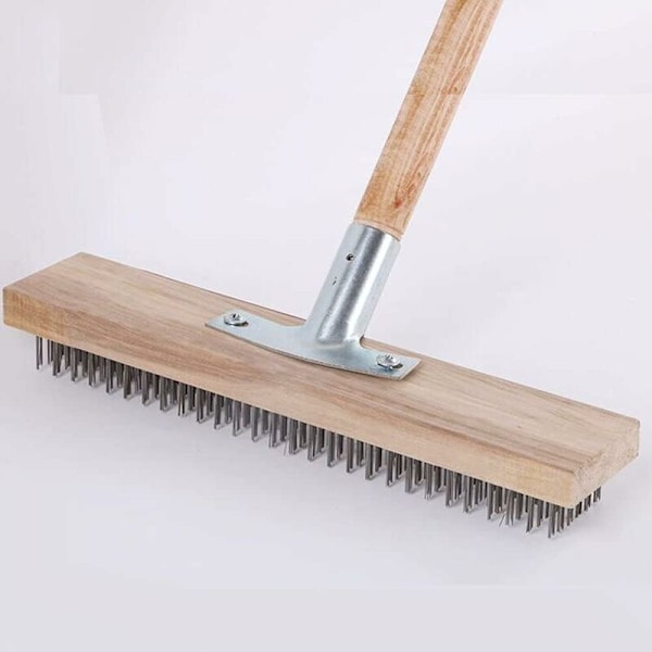 Metalliharja 30cm teräs, metalliharja (puuvarreton)