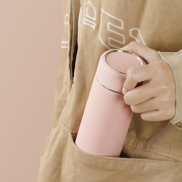 Sød isoleret vandflaske, 10 oz (300 ml) mini isoleret rustfrit stålflaske, holder sig kold i 12 timer, varm i 6 timer
