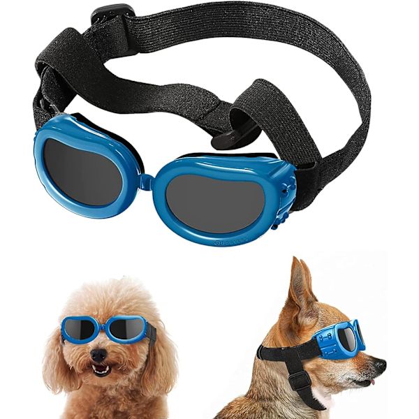 Hunde Goggles Hund Solbriller Kjæledyr Solbriller for UV-beskyttelse Hunde Goggles Vanntett Beskyttelse for Små og Mellomstore Hunder