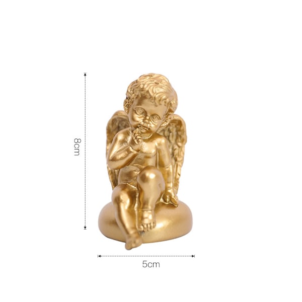 Gylden sød engel lille ornament fødselsdag gave romantisk bryllup kreativ blød dekoration ornament
