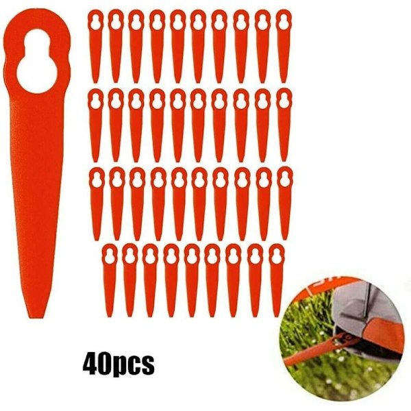 Pakke med 40 plastik-erstatningsblade til STIHL Polycut 2-2 FSA 45 græsslåmaskine