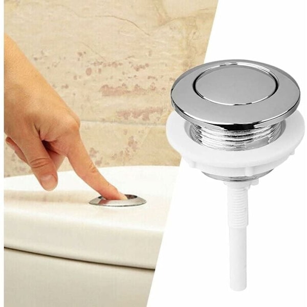 Jagtknap, 38 mm trykknap til badeværelse og WC vandbesparende enhed - Velegnet til toilettank