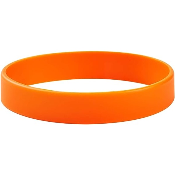 Engros 6 stk./pak Monokromatisk Gummibånd Silikonarmbånd
