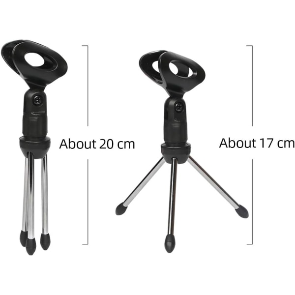 Bærbar Mini Bord Mikrofonstativ Sink Stativ Skrivebordstativ Justerbar Mikrofonstativ Stativ