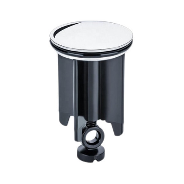 Svart universell diskbänkspropp 40mm, 2 st diskbänksproppar för alla standarddiskbänkar och bidéer (höjden är justerbar mellan 6,6 cm och 8,6 cm)